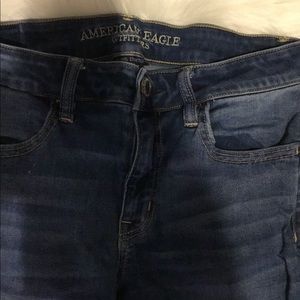 American eagle cropped ripped jeans